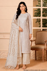 Tussar Kota Fabric Unstitched Suit with Embroidery Work
