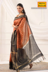Brown Silk Weaving Saree with Traditional Rich Design | Luxury Ethnic Saree