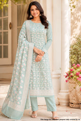 Pista Cotton Weaving Unstitched Suit Set