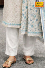 Elegant Rama Cotton Unstitched Suit with Embroidered Detailing