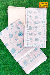 Elegant Rama Cotton Unstitched Suit with Embroidered Detailing