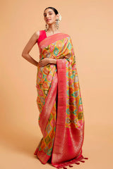Mustard Silk Weaving Saree Elegant Festive & Traditional Wear