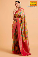 Mustard Silk Weaving Saree Elegant Festive & Traditional Wear