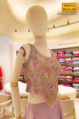 Mauve Floral Indo Western Set