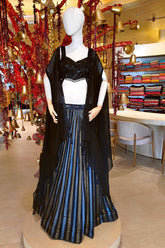 Midnight Black Lehenga Set