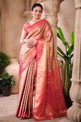 Rani Silk Weaving Saree Regal Traditional & Festive Wear