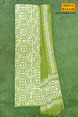 Mehandi Green Printed Kurta Set with Dupatta