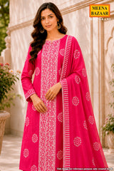 Rani Printed Suit Set with Dupatta