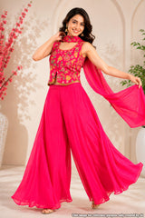 Rani Crepe Straight Suit with Cut Dana Work