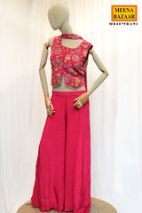 Rani Crepe Straight Suit with Cut Dana Work