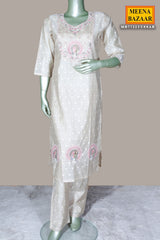 Tussar Cotton Ready Made Suit with Classic Ethnic Appeal