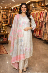 Tussar Cotton Ready Made Suit with Classic Ethnic Appeal