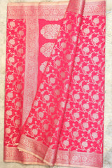 Rani Organza Weaving Saree