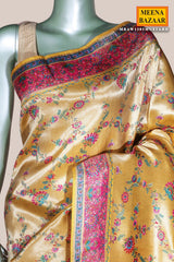 Mustard Silk Weaving Saree Elegant Traditional Silk Saree