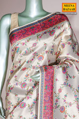 Tussar Silk Saree with Traditional Woven Design