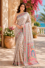 Tussar Silk Weaving Saree Elegant Traditional Silk Saree