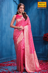 Rani Silk Weaving Saree Elegant Traditional Indian Saree for Women