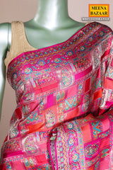 Rust Silk Weaving Saree Traditional Festive & Wedding Wear