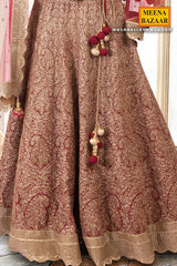 Maroon Zari & Sequin Lehenga