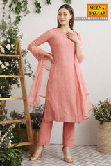 Gajari Embroidered Georgette Suit Set