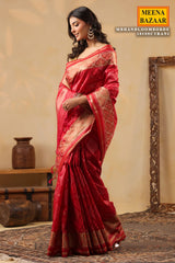 Rani Handloom Silk Saree Traditional Woven Elegance
