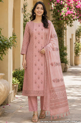 Blush Pink Floral Printed Suit Set