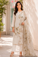 Royal Tussar Maslin Unstitched Suit with Elegant Embroidery