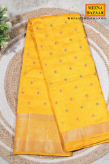 Mango Silk Zari Buti Saree