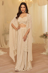 Tussar Luxe Georgette Ready Made Suit
