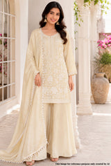 Lemon Chinon Embroidered Ready Made Suit