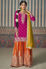 Rani Georgette Embroidered Suit