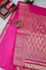 Rani Silk Weaving Buti Saree