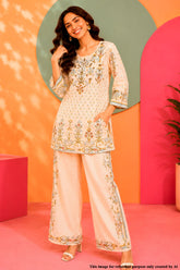 Elegant Floral Embroidered Kurta Set