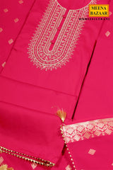 Rani Maslin Neck Embroidered Suit Set