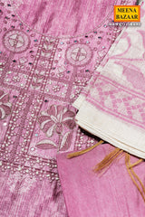 Rani Embroidered Cotton Unstitched Suit – Elegant Ethnic Wear