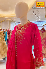 Rani Neck Embroidered Ready Made Suit Set