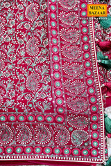 Maroon Georgette Saree with Sequin and Zari Work