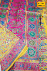 Mustard Silk Weaving Saree Traditional Festive Wear