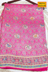 Rani Silk Weaving Saree Traditional Festive Wear