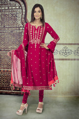 Rani Sequin Georgette Unstitched Suit