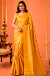 Mango Silk Saree with Signature Weaving Jal