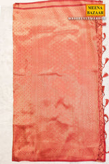Softy Maroon Silk Weaving Jal Saree