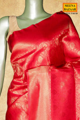 Red Silk Weaving Saree for Women - Elegant Festive & Wedding Wear