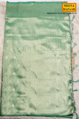Softy Sea Green Silk Weaving Jaal Saree