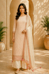 Tussar Silk Suit Set with Dupatta