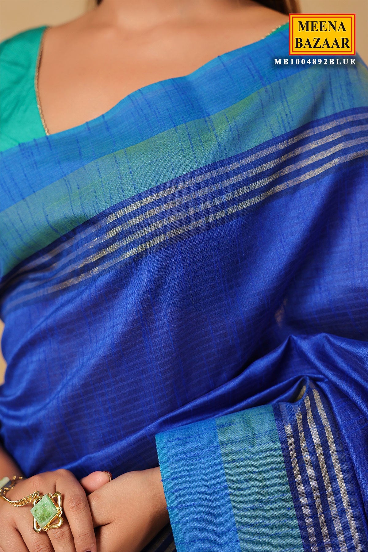 Blue Silk Weaving Saree Elegant Festive & Wedding Wear