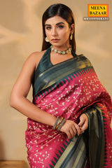 Rani Silk Weaving Saree Elegant Festive & Wedding Wear