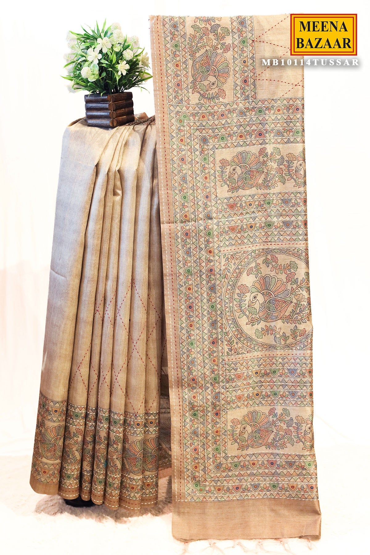 Tussar Printed Saree