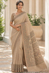 Tussar Printed Saree