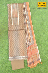 Mehndi Printed Suit Set with Dupatta